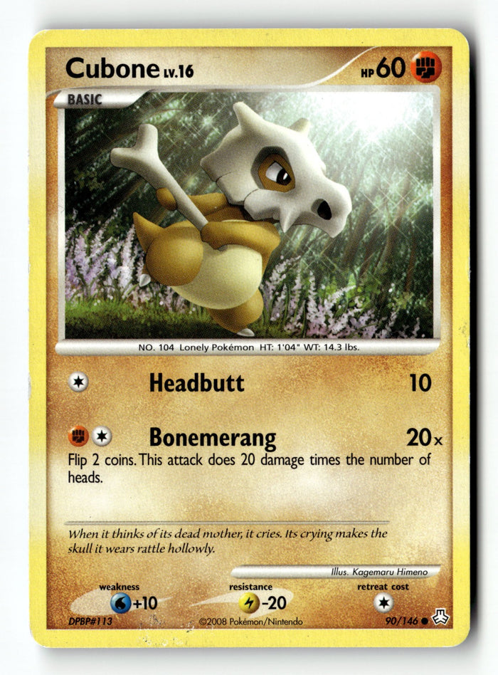 Pokemon Card Cubone LP Legends Awakened 90/146