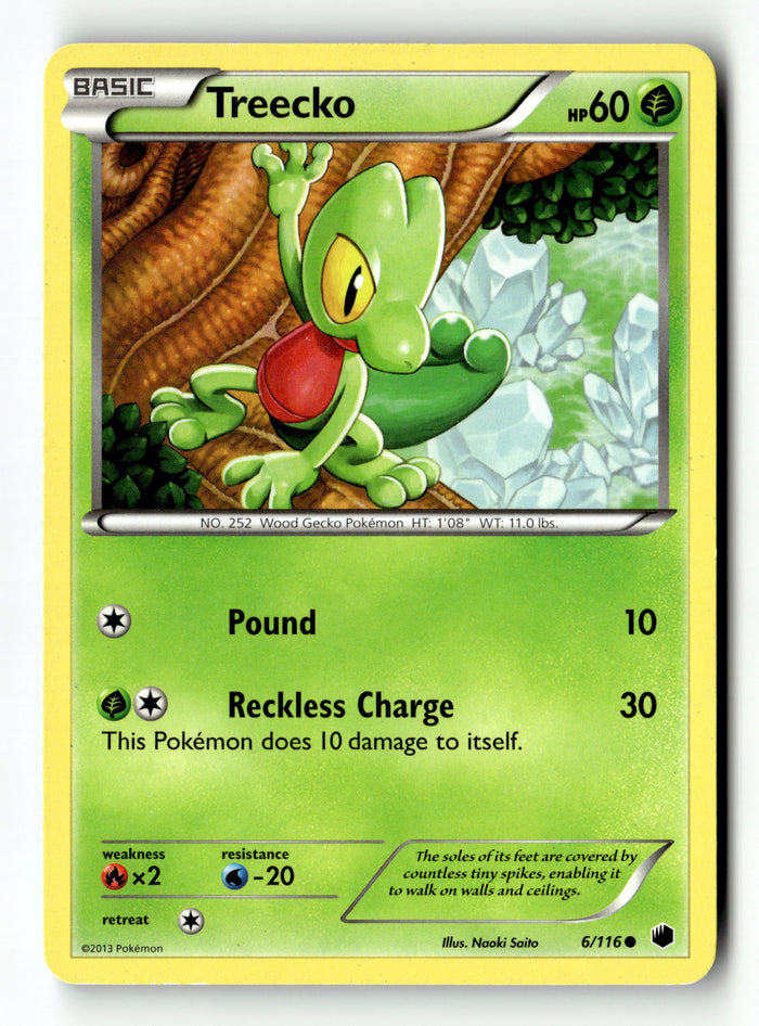 Pokemon Card Treecko LP Plasma Freeze 6/116