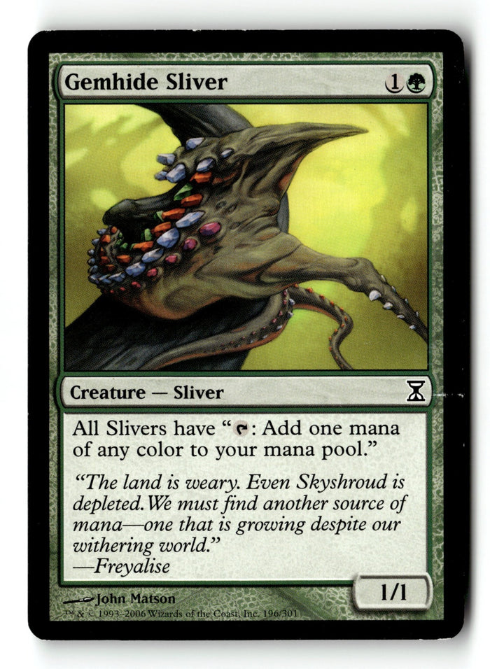 MTG Gemhide Sliver Time Spiral LP Magic The Gathering