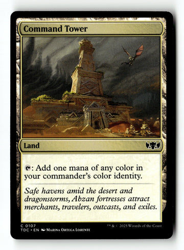 MTG Command Tower Commander: Tarkir: Dragonstorm LP Magic The Gathering
