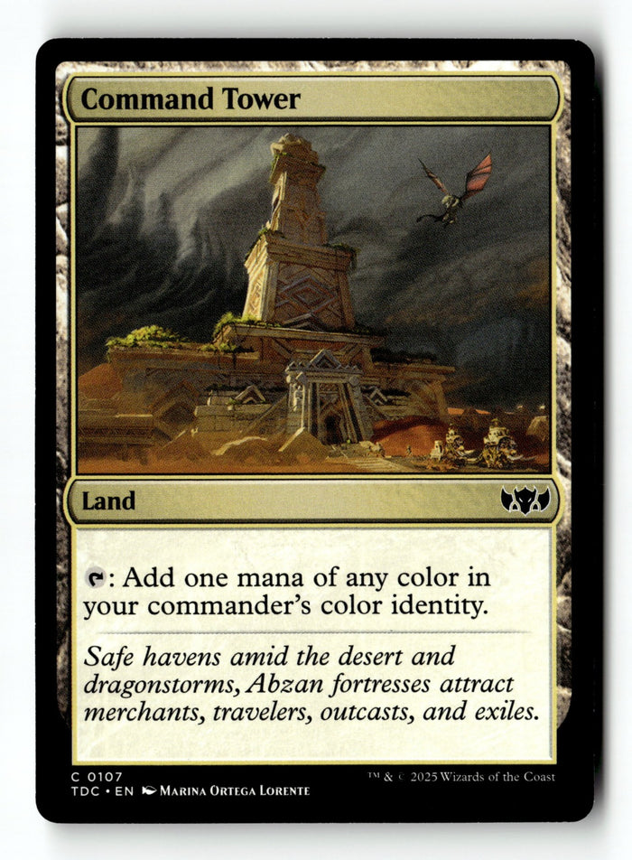 MTG Command Tower Commander: Tarkir: Dragonstorm LP Magic The Gathering
