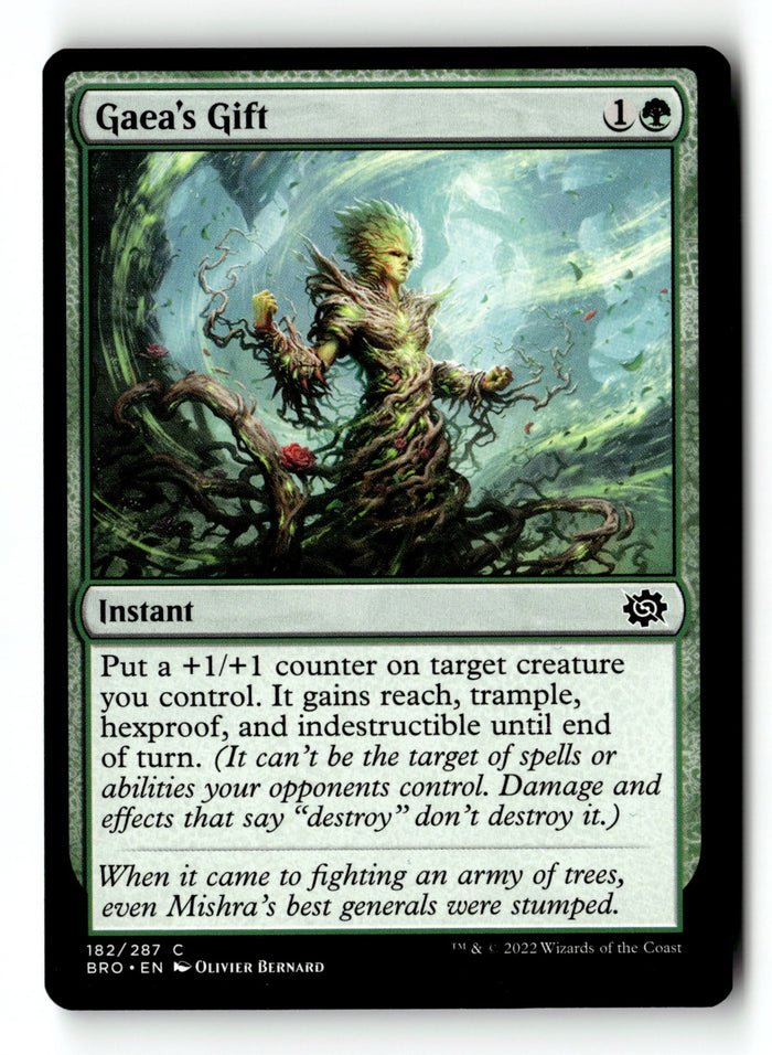 MTG Gaea's Gift The Brothers' War LP Magic The Gathering