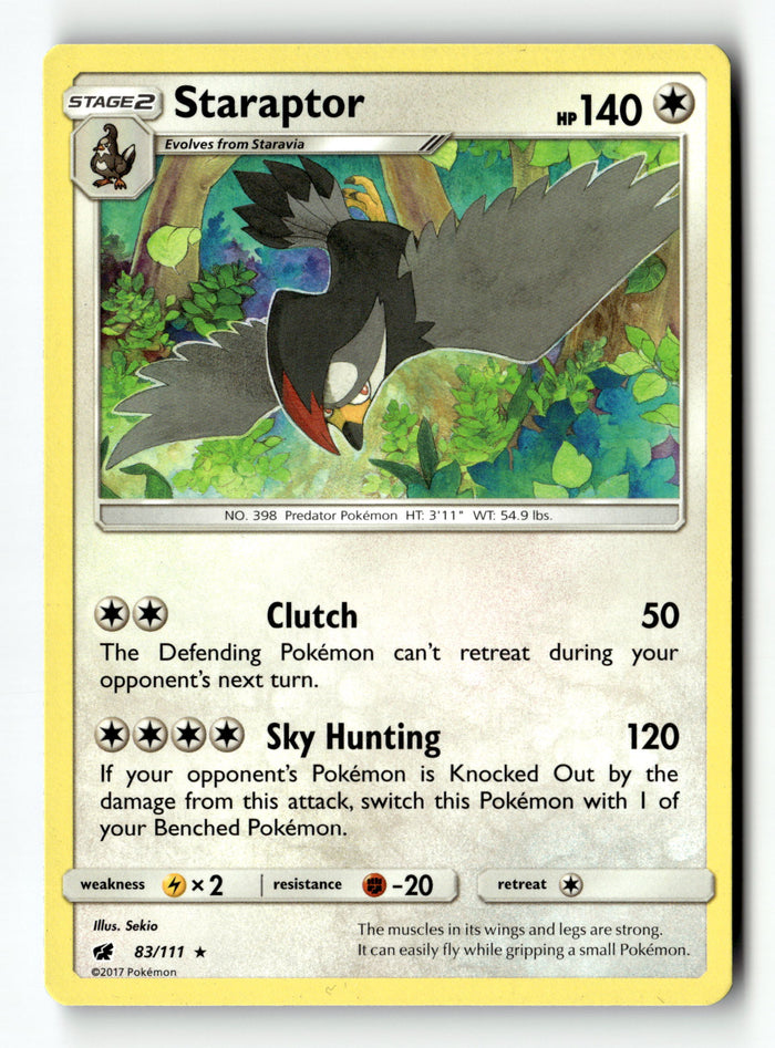 Pokemon Card Staraptor LP Crimson Invasion 83/111