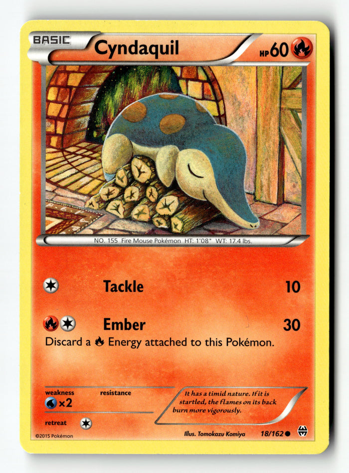 Pokemon Card Cyndaquil LP XY - BREAKthrough 18/162