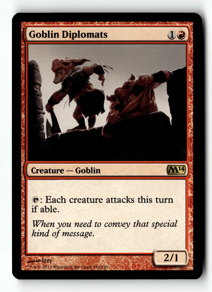 MTG Goblin Diplomats Magic 2014 (M14) LP Magic The Gathering