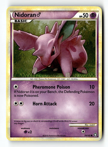 Pokemon Card Nidoran M LP Triumphant 70/102