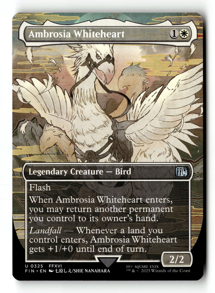 MTG Ambrosia Whiteheart (Borderless) FINAL FANTASY LP Magic The Gathering