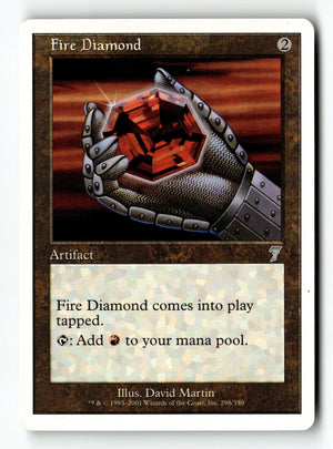 MTG Fire Diamond 7th Edition LP Magic The Gathering