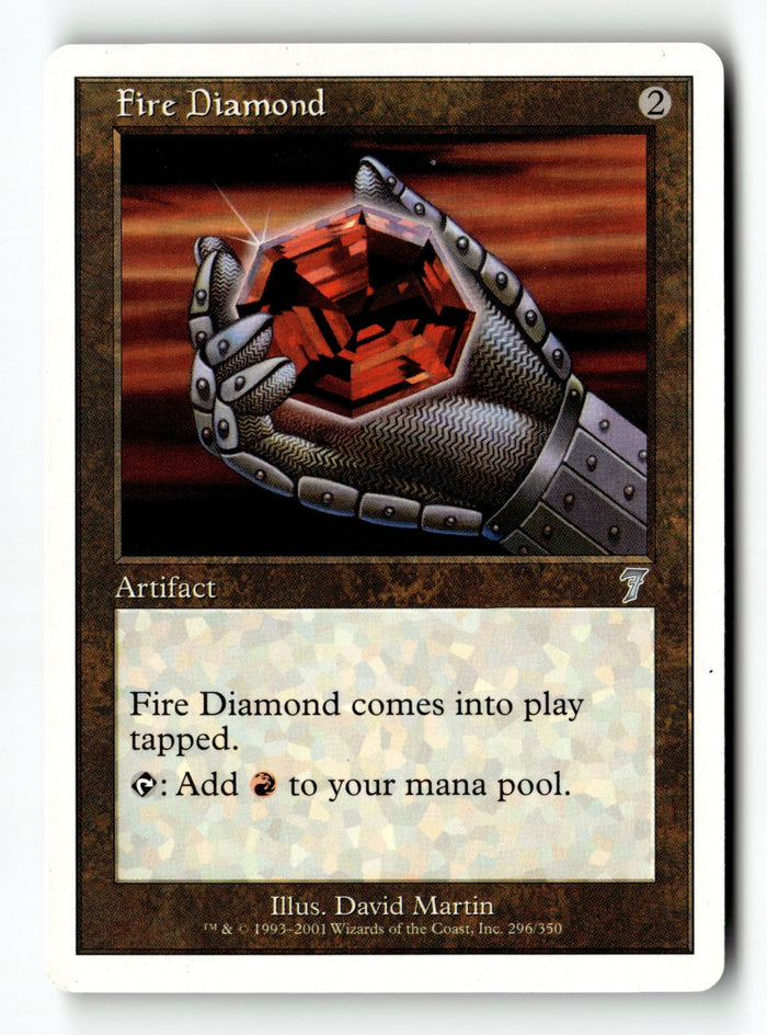 MTG Fire Diamond 7th Edition LP Magic The Gathering