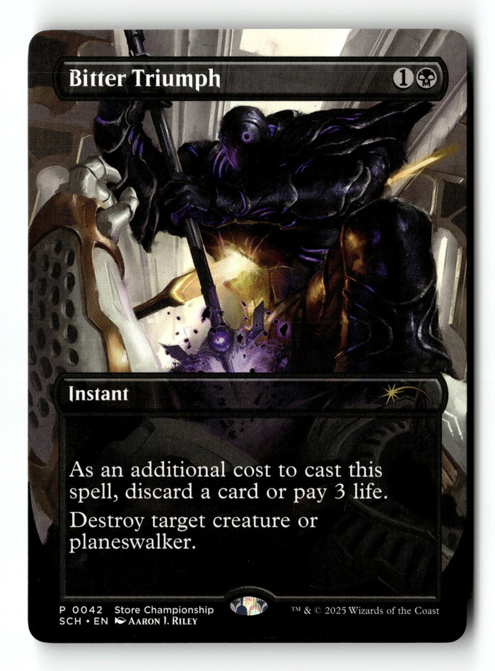 MTG Bitter Triumph Game Day & Store Championship Promos LP Magic The Gathering