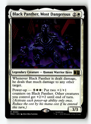 MTG Black Panther, Most Dangerous Commander: Marvel Super Heroes LP MTG