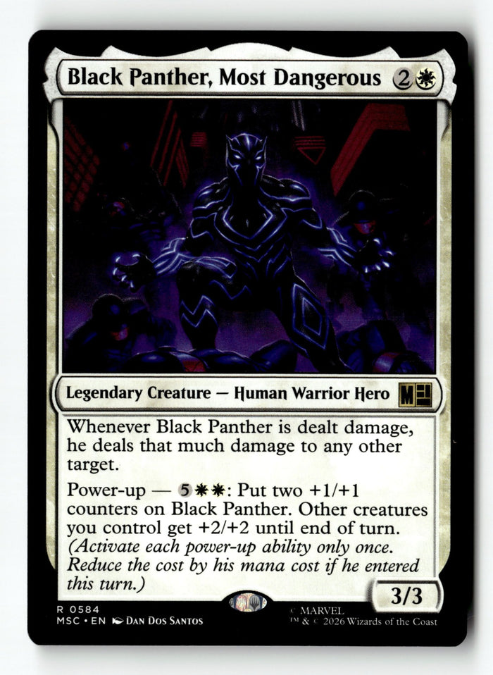 MTG Black Panther, Most Dangerous Commander: Marvel Super Heroes LP MTG