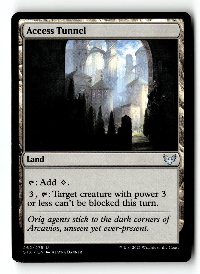 MTG Access Tunnel Strixhaven: School of Mages LP Magic The Gathering