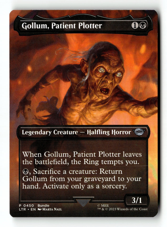 MTG Gollum, Patient Plotter (Borderless) LP Magic The Gathering