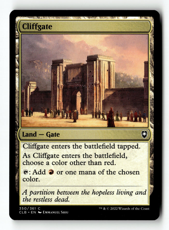 MTG Cliffgate Commander Legends: Battle for Baldur's Gate LP Magic The Gathering
