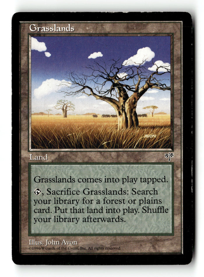 MTG Grasslands Mirage LP Magic The Gathering