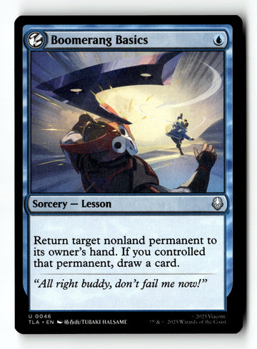 MTG Boomerang Basics Avatar: The Last Airbender LP Magic The Gathering