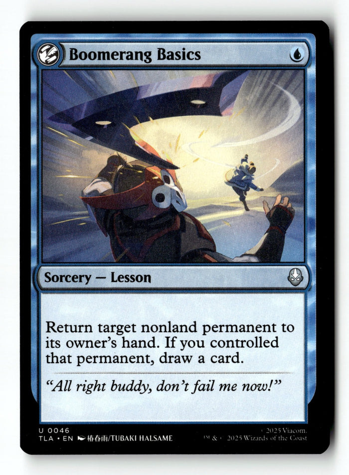 MTG Boomerang Basics Avatar: The Last Airbender LP Magic The Gathering