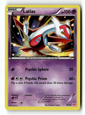 Pokemon Card Latias (#30 Holo) Holo LP XY Trainer Kit: Latias & Latios 30/30