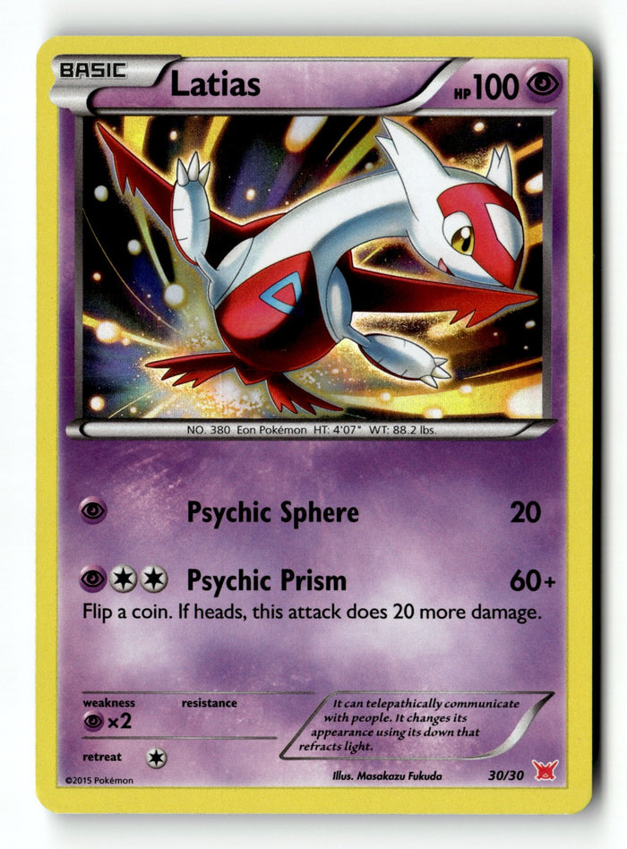 Pokemon Card Latias (#30 Holo) Holo LP XY Trainer Kit: Latias & Latios 30/30
