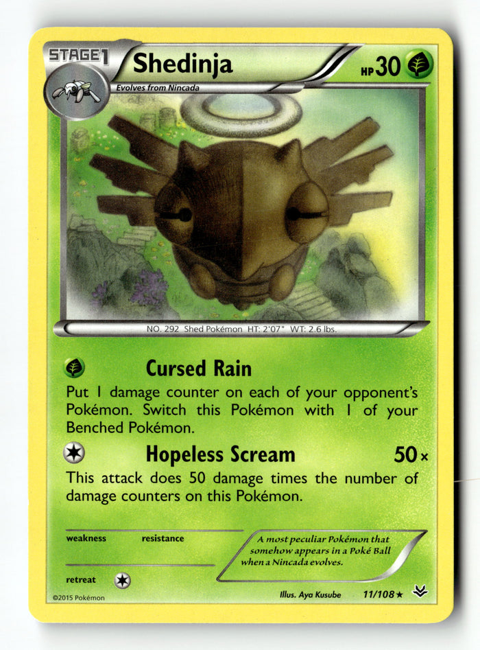Pokemon Card Shedinja LP XY - Roaring Skies 11/108