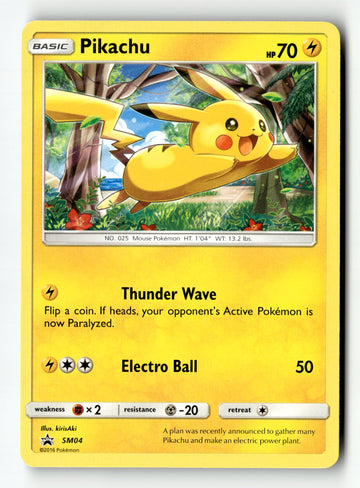 Pokemon Card Pikachu LP SM04 Non Holo