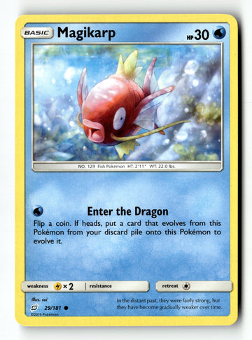 Pokemon Card Magikarp LP SM - Team Up 29/181