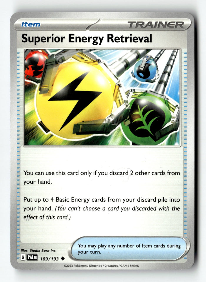 Pokemon Card Superior Energy Retrieval - LP SV02: Paldea Evolved 189/193