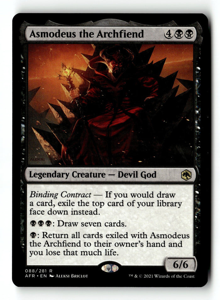 MTG Asmodeus the Archfiend Adventures in the Forgotten Realms LP MTG