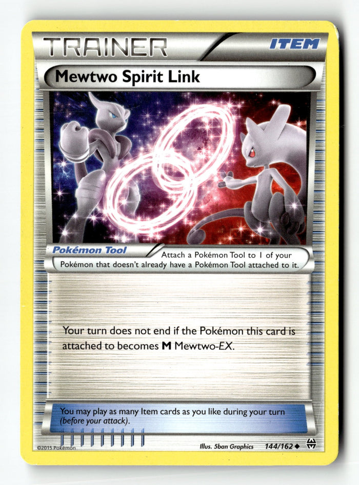 Pokemon Card Mewtwo Spirit Link LP XY - BREAKthrough 144/162