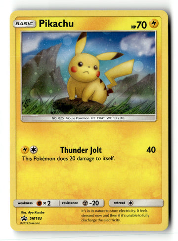 Pokemon Card Pikachu - Holo LP SM Promos SM183