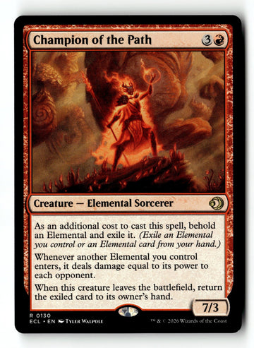 MTG Champion of the Path Lorwyn Eclipsed LP Magic The Gathering