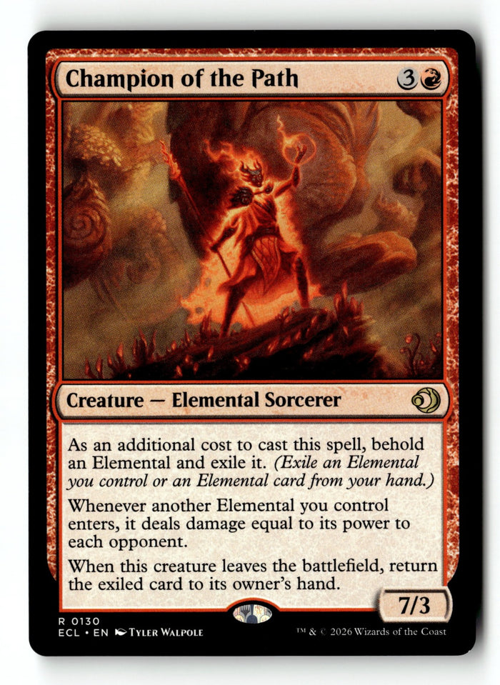MTG Champion of the Path Lorwyn Eclipsed LP Magic The Gathering