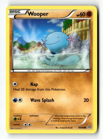 Pokemon Card Wooper LP XY - Ancient Origins 38/98