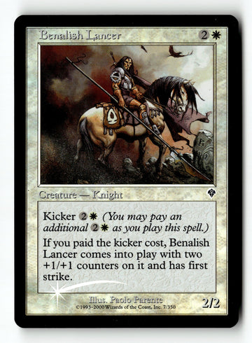 MTG Benalish Lancer FOIL Invasion LP Magic The Gathering