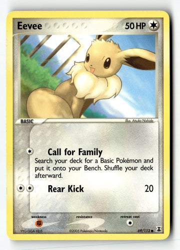 Pokemon Card Eevee -  LP Delta Species 69/113