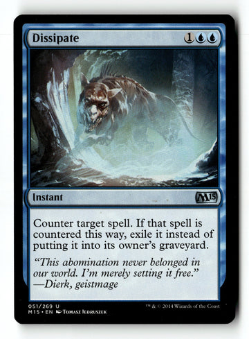 MTG Dissipate Magic 2015 (M15) LP Magic The Gathering