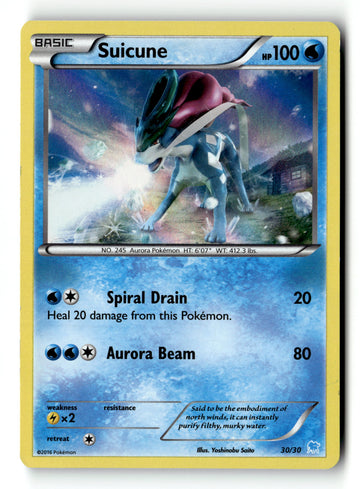 Pokemon Card Suicune Holo LP 30/30