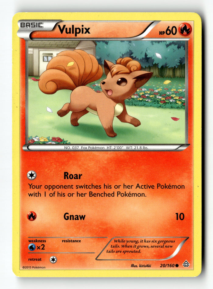 Pokemon Card Vulpix LP XY - Primal Clash 20/160