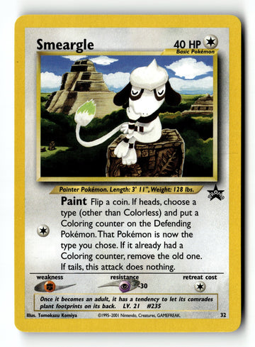Pokemon Card Smeargle LP WoTC Promo 32/53