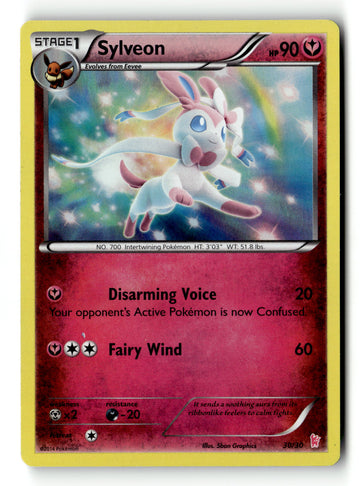 Pokemon Card Sylveon Holo LP XY Trainer Kit (Sylveon) 30/30