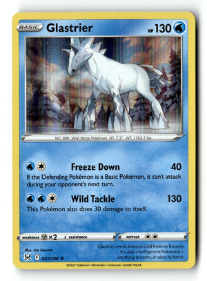 Pokemon Card Glastrier LP SWSH11: Lost Origin 051/196