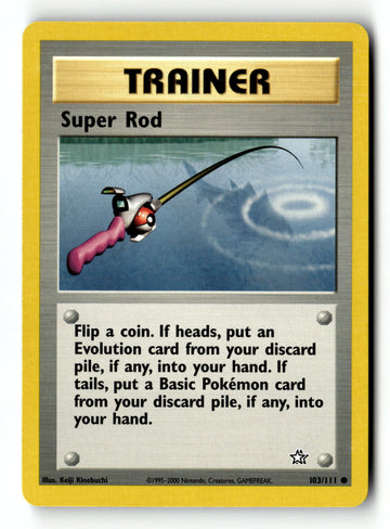 Pokemon Card Super Rod LP Neo Genesis 103/111