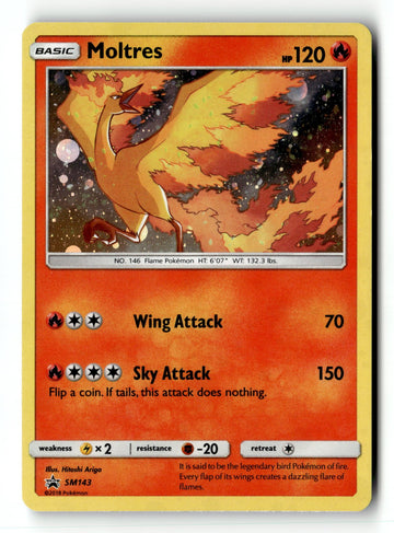 Pokemon Card Moltres - Holo LP SM Promos SM143