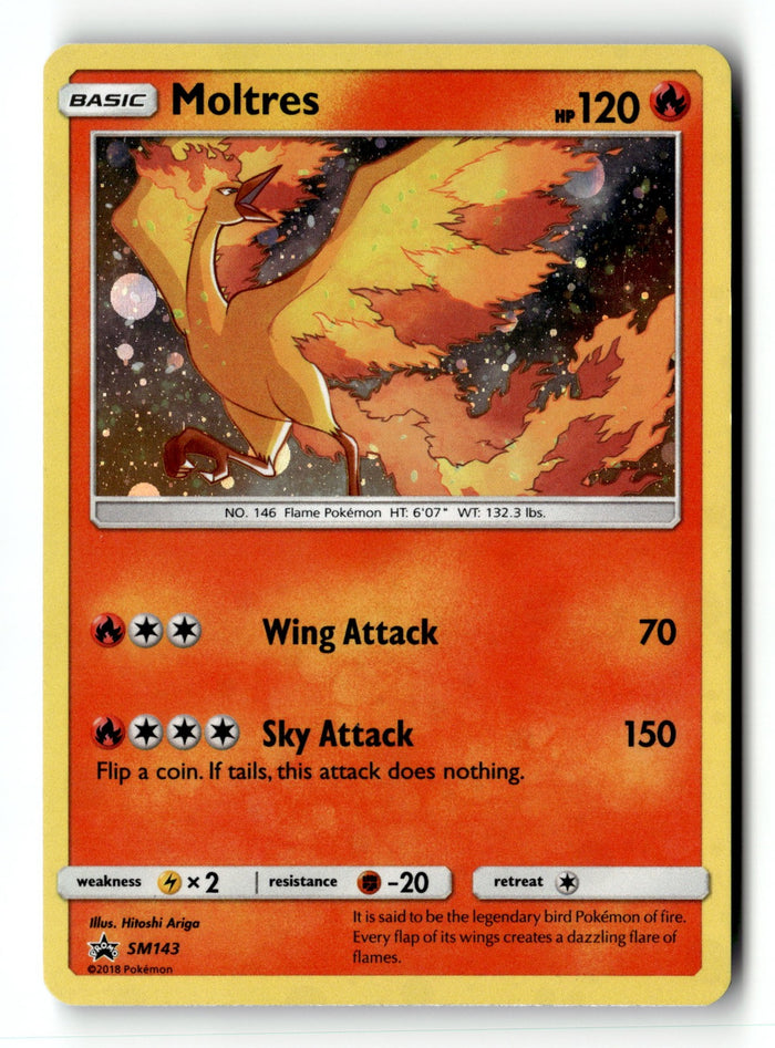 Pokemon Card Moltres - Holo LP SM Promos SM143