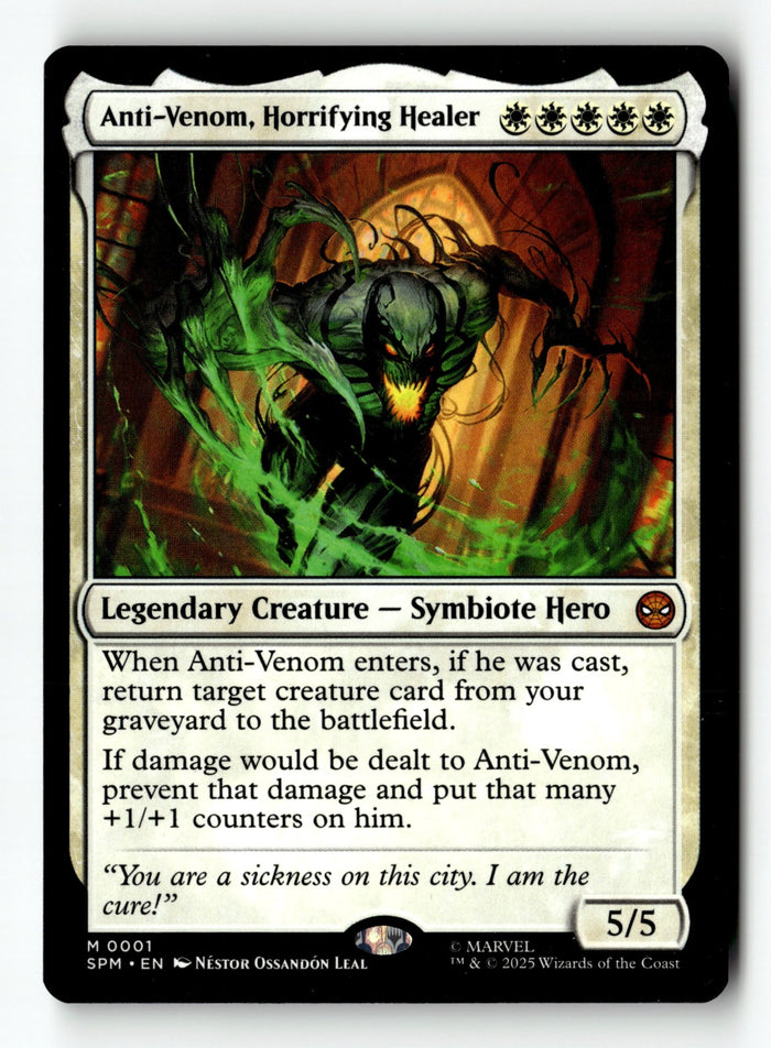 MTG Anti-Venom, Horrifying Healer Marvel's Spider-Man LP Magic The Gathering