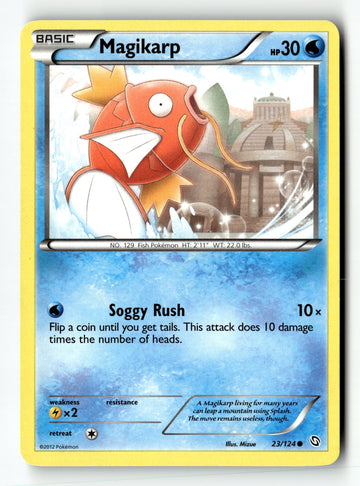 Pokemon Card Magikarp LP Dragons Exalted 23/124