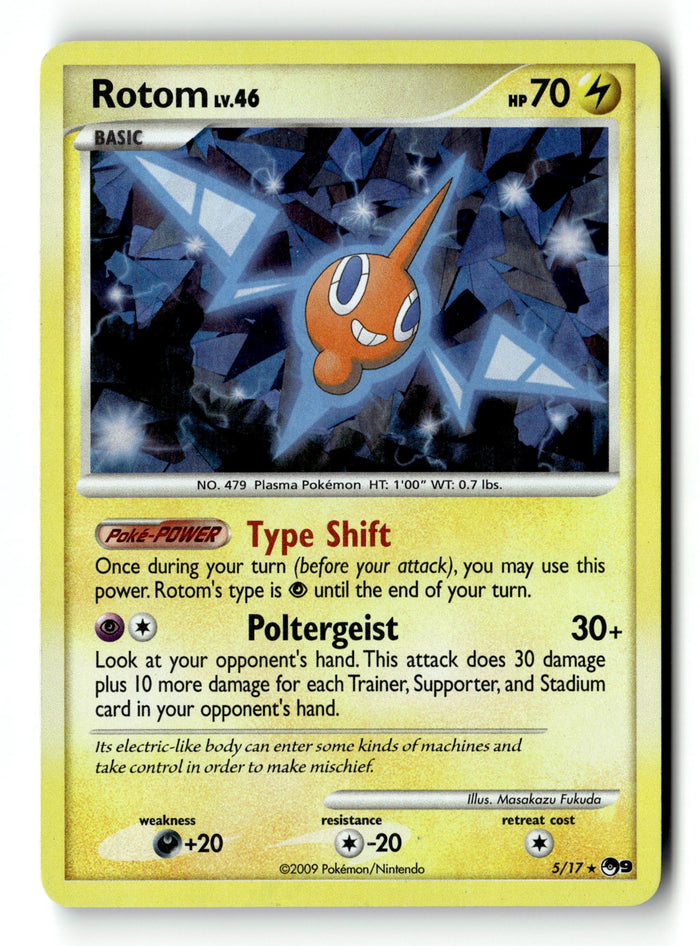 Pokemon Card Rotom Holo LP POP Series 9 005/017