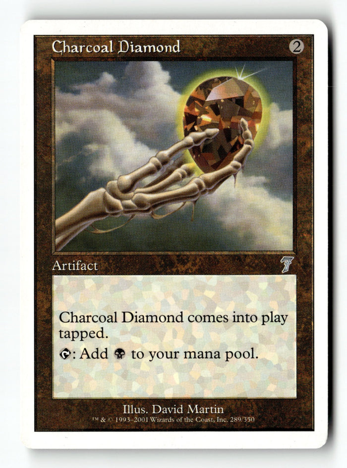 MTG Charcoal Diamond 7th Edition LP Magic The Gathering