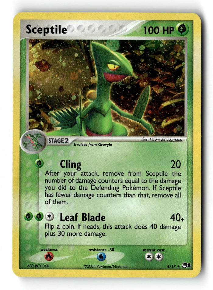 Pokemon Card Sceptile Holo LP POP Series 1 4/17